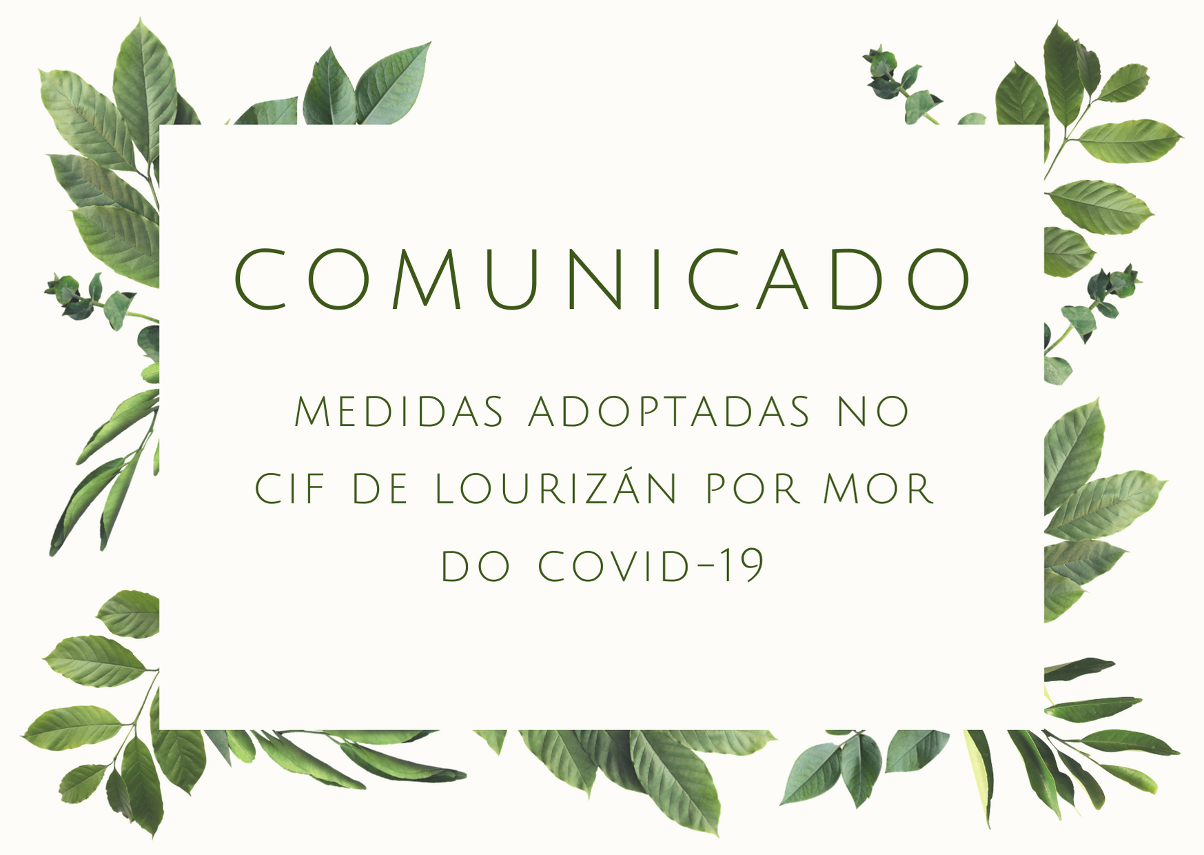 MEDIDAS FRONTE AO COVID-19