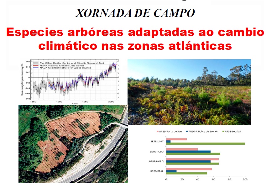 XORNADA DE CAMPO: ESPECIES ARBÓREAS ADAPTADAS AO CAMBIO CLIMÁTICO NAS ZONAS ATLÁNTICAS